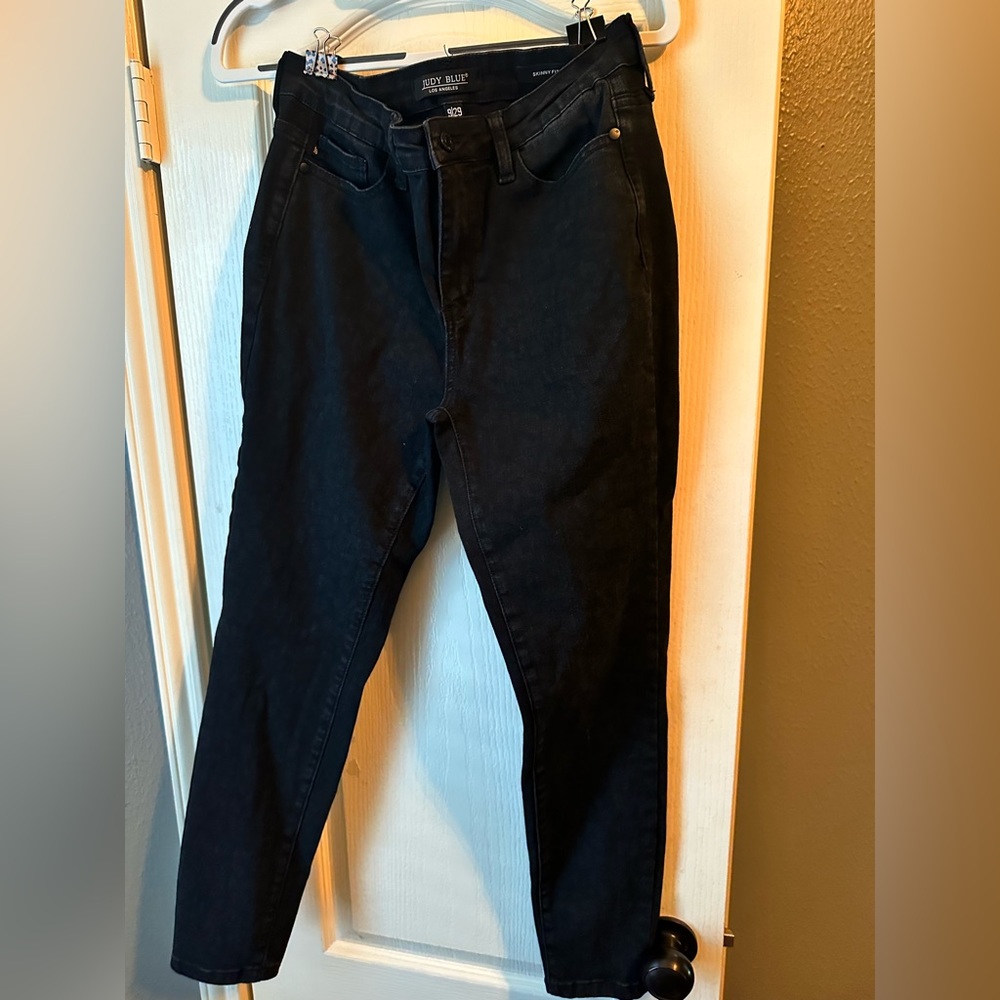 JUDY BLUE Black Cheetah Skinny Fit 🐆
